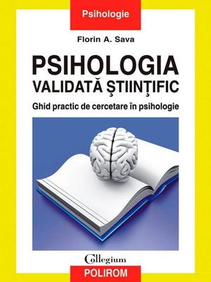 cover image of Psihologia validată științific
